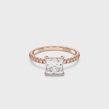PRINCESS SIDESTONE RING (THIN)
