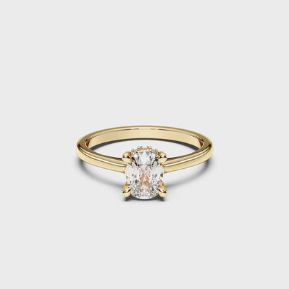 EL.CUSHION HIDDEN HALO RING