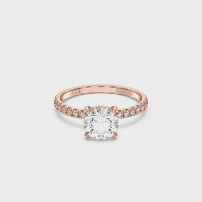 ROUND SIDESTONE RING (THIN)