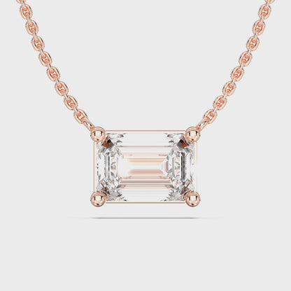 EMERALD SOLITAIRE PENDANT