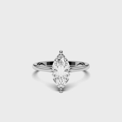 MARQUISE HIDDEN HALO RING