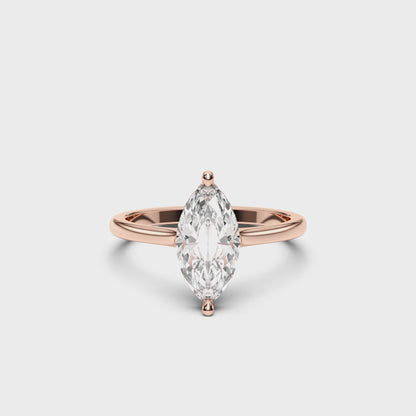 MARQUISE HIDDEN HALO RING