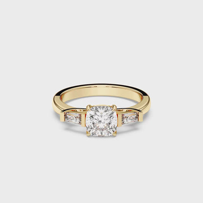 SQ.CU/TB 3 STONES RING