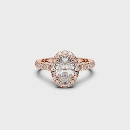 OVAL HALO RING
