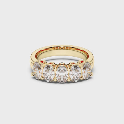 5 STONE OVAL