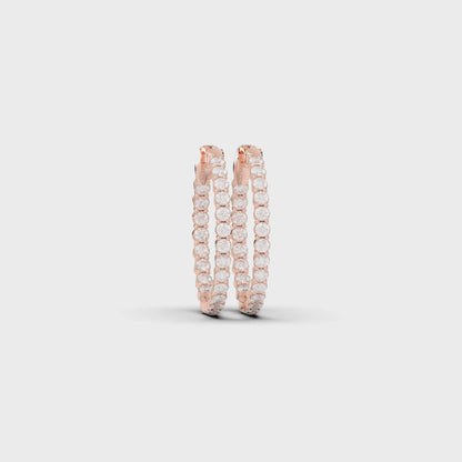 ROUND IN-OUT HOOPS EARRING