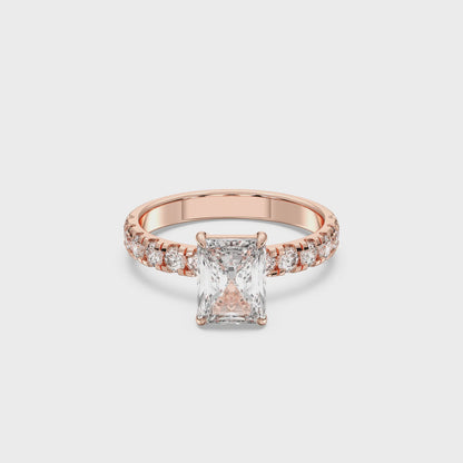 RADIANT SIDESTONE RING (THICK)