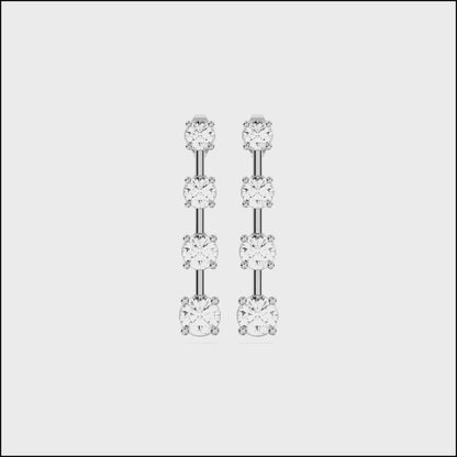 GRADUATING TEAR DROPS EARRINGS