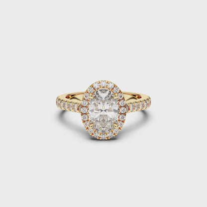 OVAL HALO RING