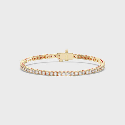 ROUND 4PRONG TENNIS BRACELET