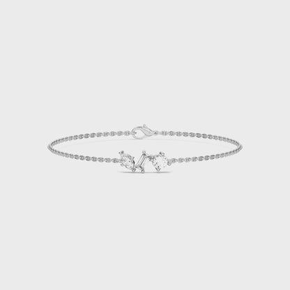 3STONE MULTISHAPE  BRACELET