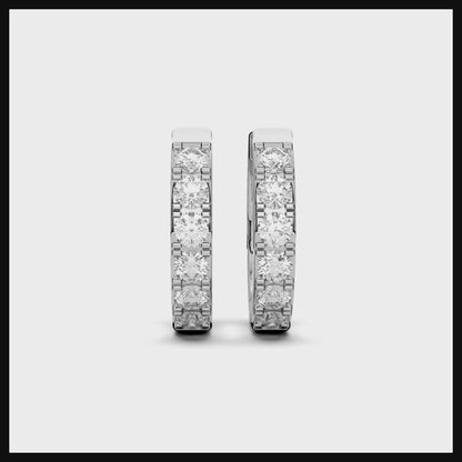 ROUND HUGGIES EARRING