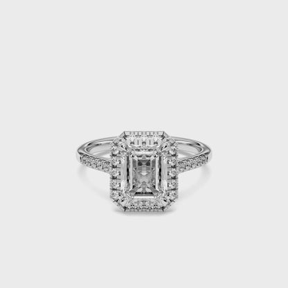 EMERALD  FLUSH SET HALO