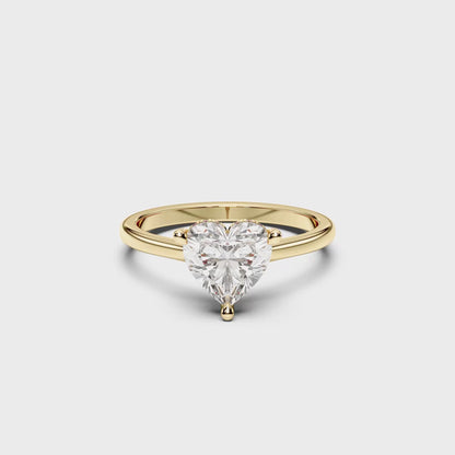 HEART HIDDEN HALO RING