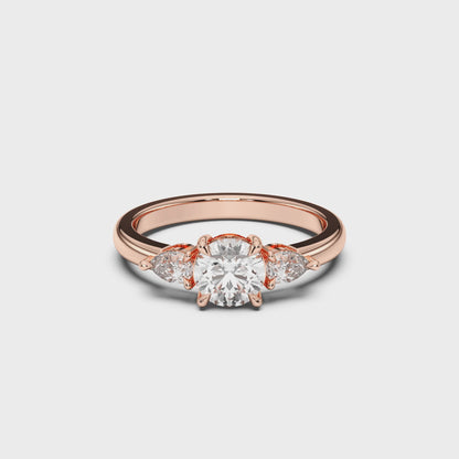 RD/PS 3 STONES RING