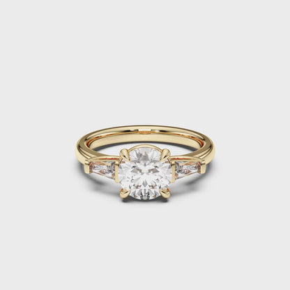 RD/TB 3 STONES RING