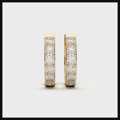 ROUND HUGGIES EARRING