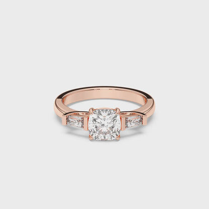 SQ.CU/TB 3 STONES RING