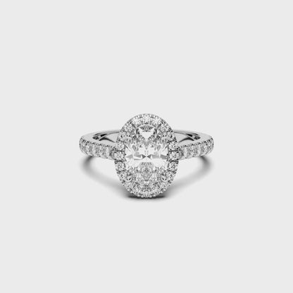 OVAL HALO RING