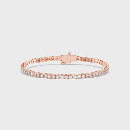 ROUND 4PRONG TENNIS BRACELET