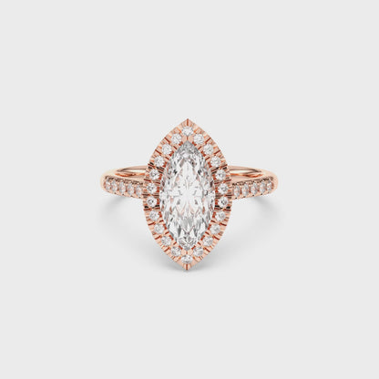 MARQUISE  FLUSH SET HALO
