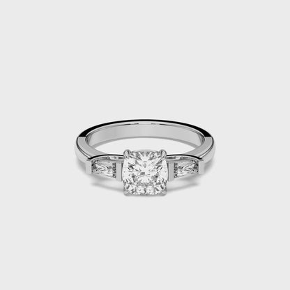 SQ.CU/TB 3 STONES RING