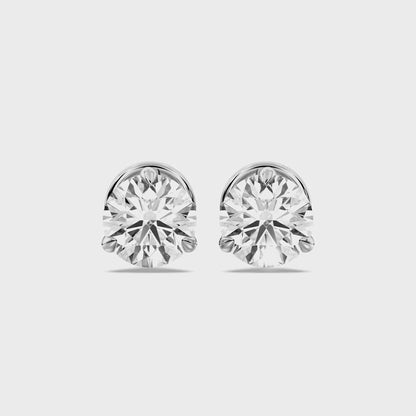 ROUND 3PRONG MARTINI STUDS