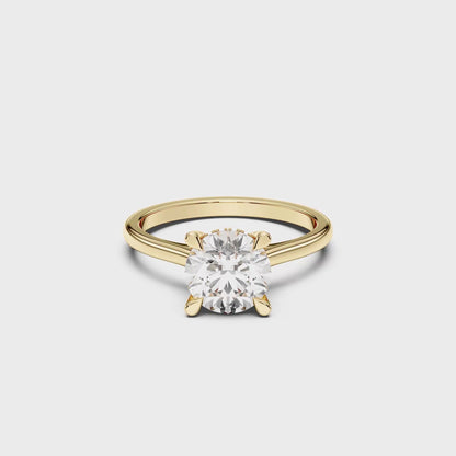 ROUND HIDDEN HALO RING