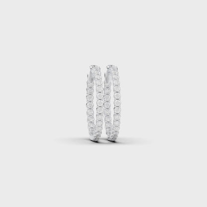 ROUND IN-OUT HOOPS EARRING