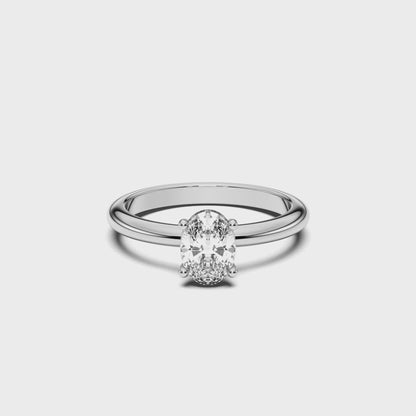 OVAL SOLITAIRE RING