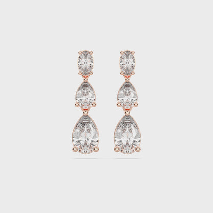 GRADUATING TEAR DROPS EARRINGS