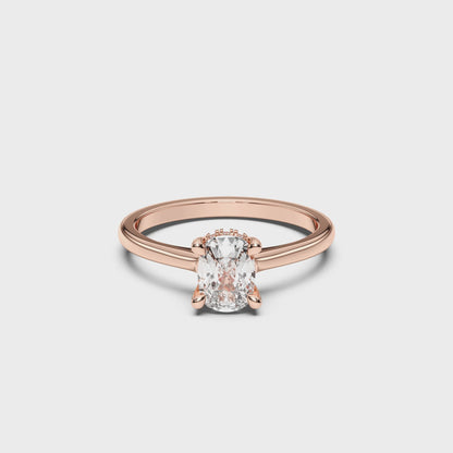 EL.CUSHION HIDDEN HALO RING