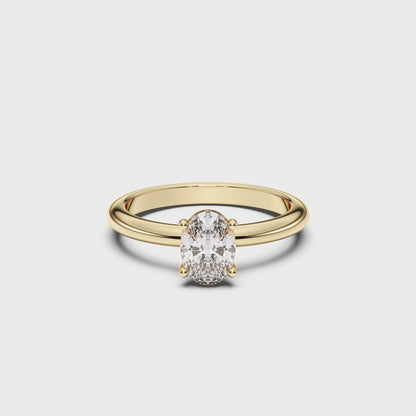 OVAL SOLITAIRE RING
