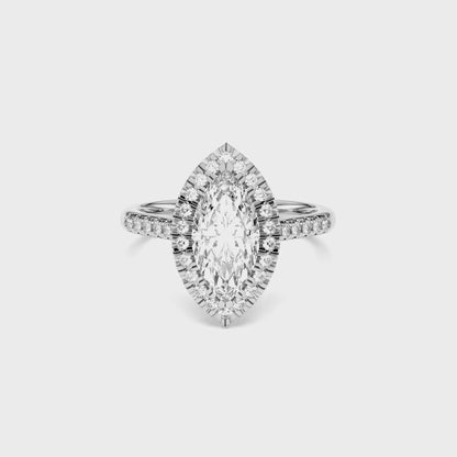 MARQUISE  FLUSH SET HALO