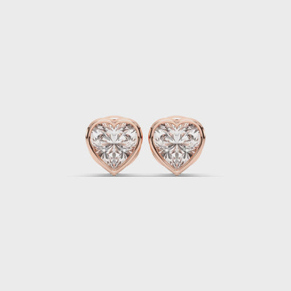 HEART BEZEL STUDS