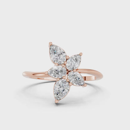 PEAR ENGAGEMENT RING