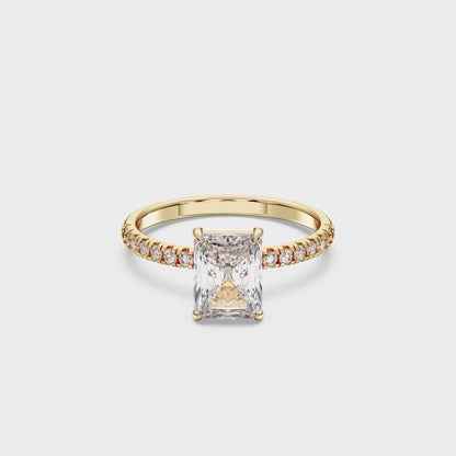 RADIANT SIDESTONE RING (THIN)