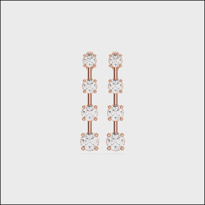 GRADUATING TEAR DROPS EARRINGS