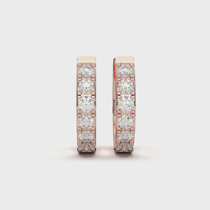 ROUND HUGGIES EARRING