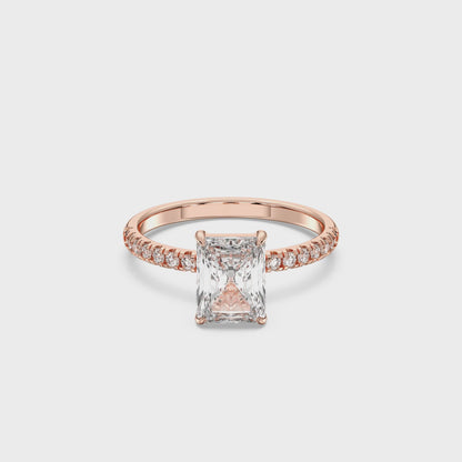 RADIANT SIDESTONE RING (THIN)