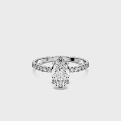MARQUISE SIDESTONE RING (THIN)