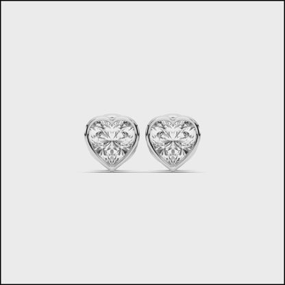 HEART BEZEL STUDS