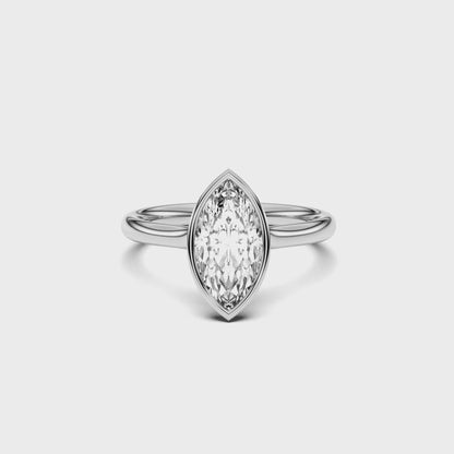 MARQUISE BEZEL SOLITAIRE RING