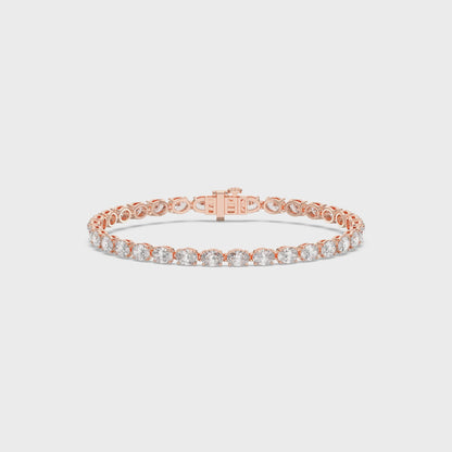 OVAL TENNIS BRACELET (E-W)