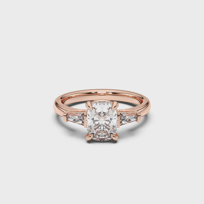 EL.CU/TB 3 STONES RING