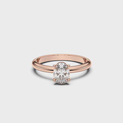 OVAL SOLITAIRE RING