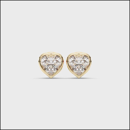 HEART BEZEL STUDS