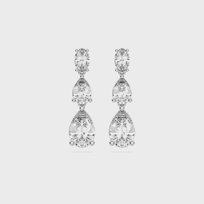 GRADUATING TEAR DROPS EARRINGS