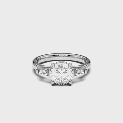 RD/TB 3 STONES RING