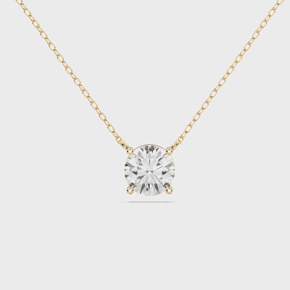 ROUND SOLITAIRE PENDANT